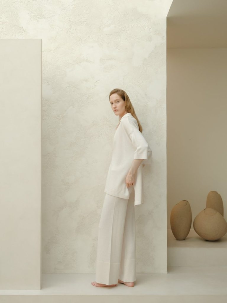 Extra Fine Merino Wide-Leg Trousers