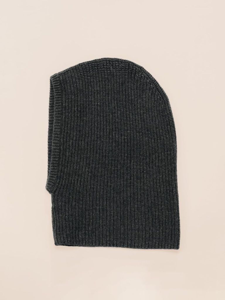 Cashmere Mix Ribbed Balaclava